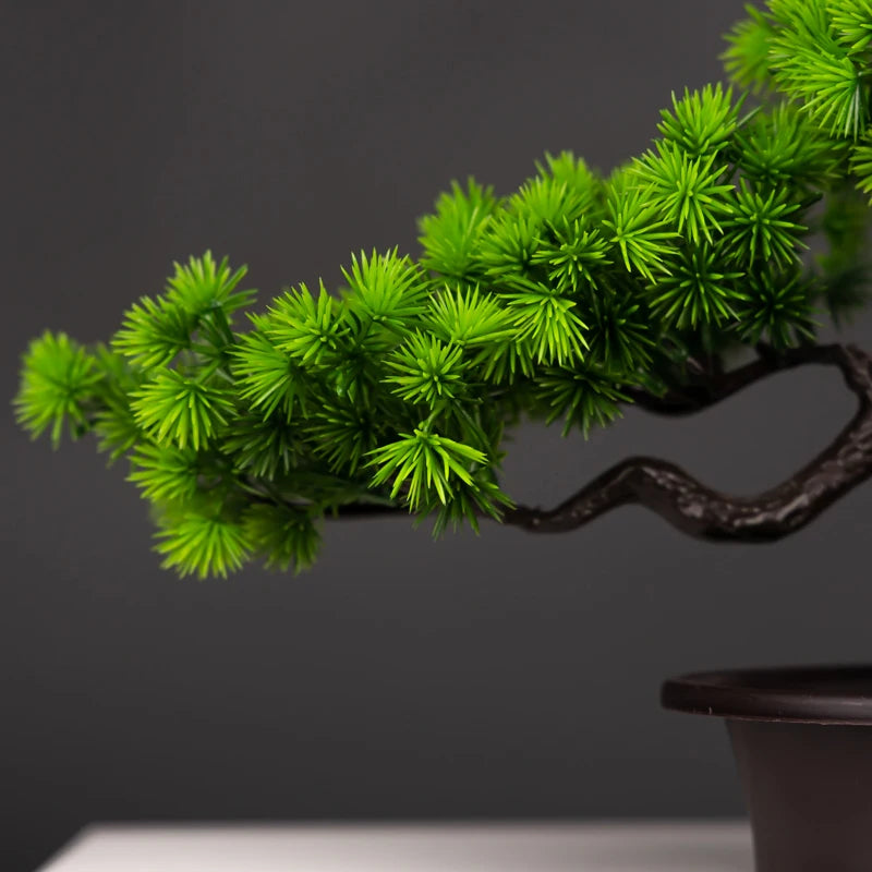 Bonsái de Pino Artificial — Decoración Zen 🌲