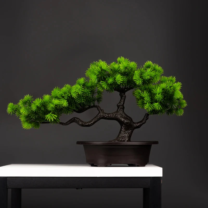 Bonsái de Pino Artificial — Decoración Zen 🌲