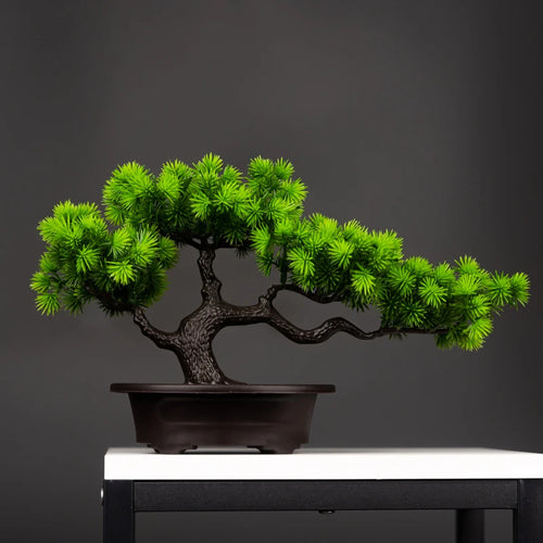 Bonsái de Pino Artificial — Decoración Zen 🌲