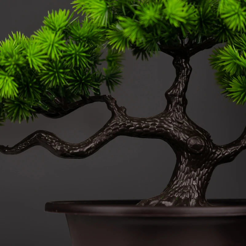 Bonsái de Pino Artificial — Decoración Zen 🌲