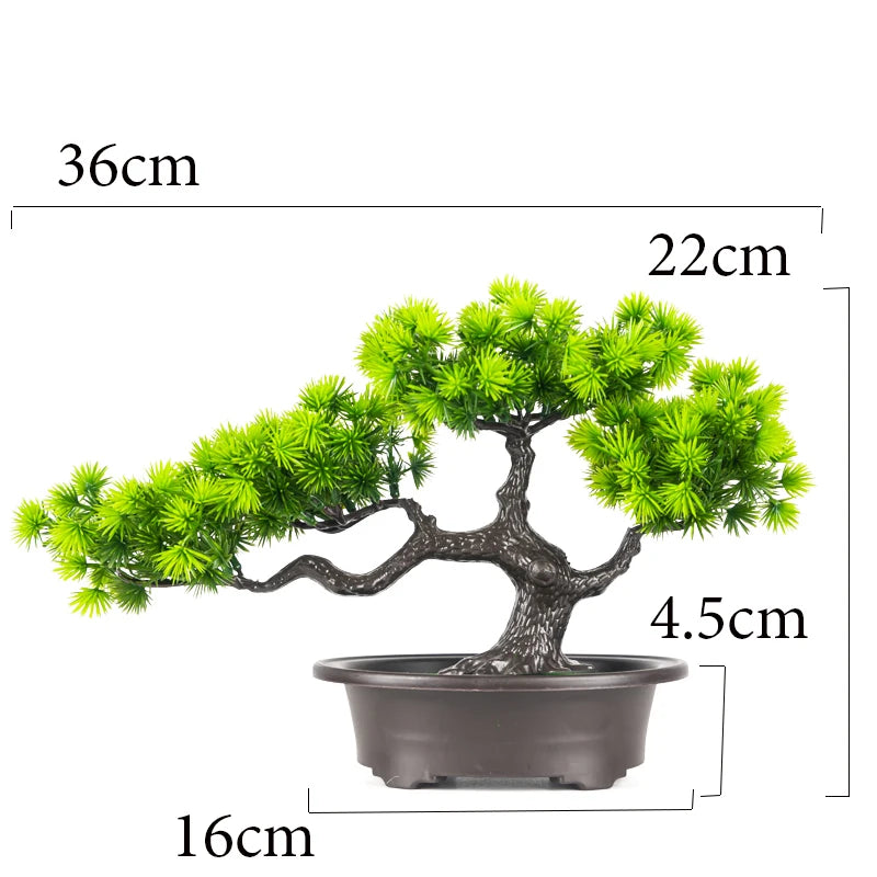 Bonsái de Pino Artificial — Decoración Zen 🌲