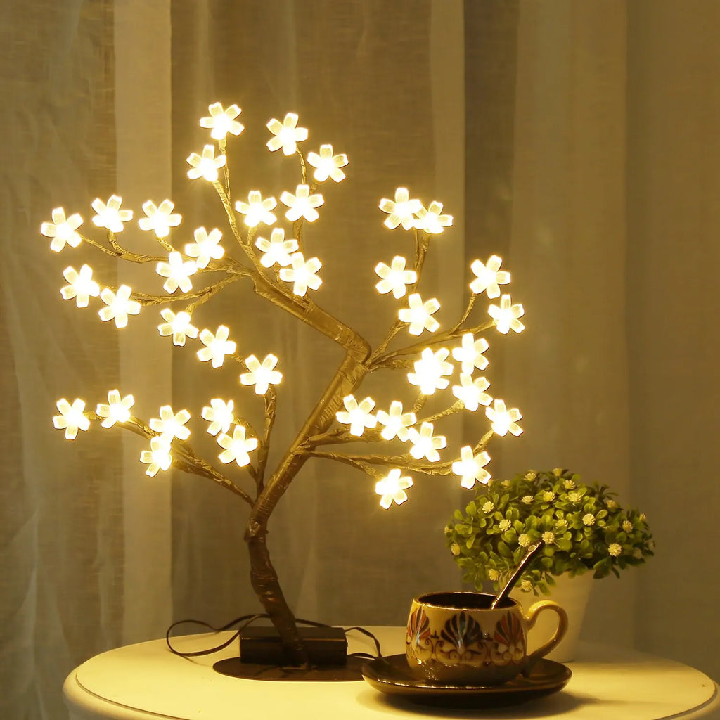 Lámpara Árbol de Cerezo Sakura LED 🌸