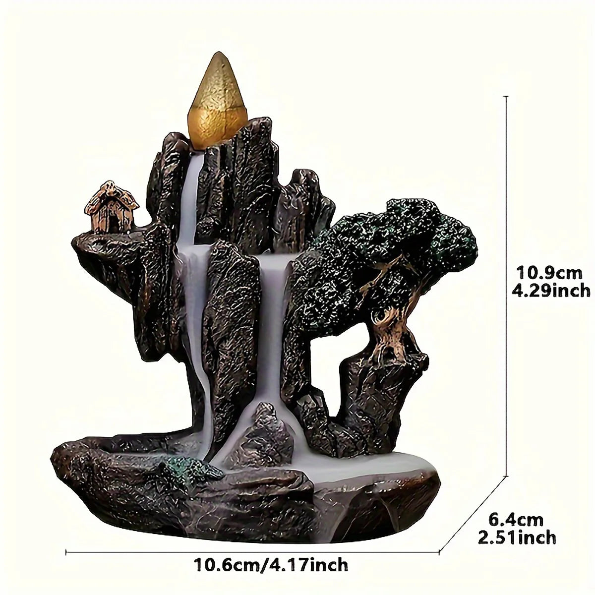 Incensario Cascada de Humo — Backflow Zen 🌫️